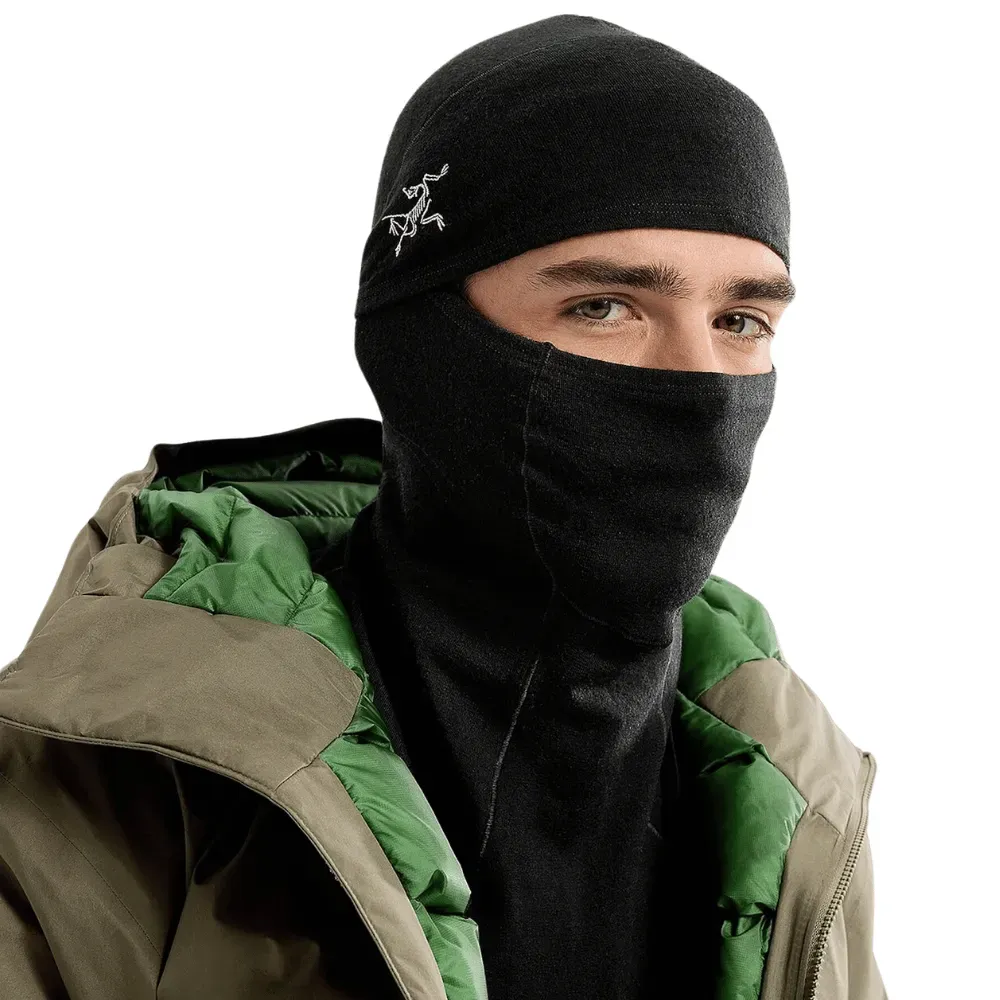 Balaclava Arc'teryx Rho Lightweight Wool Black - Droper