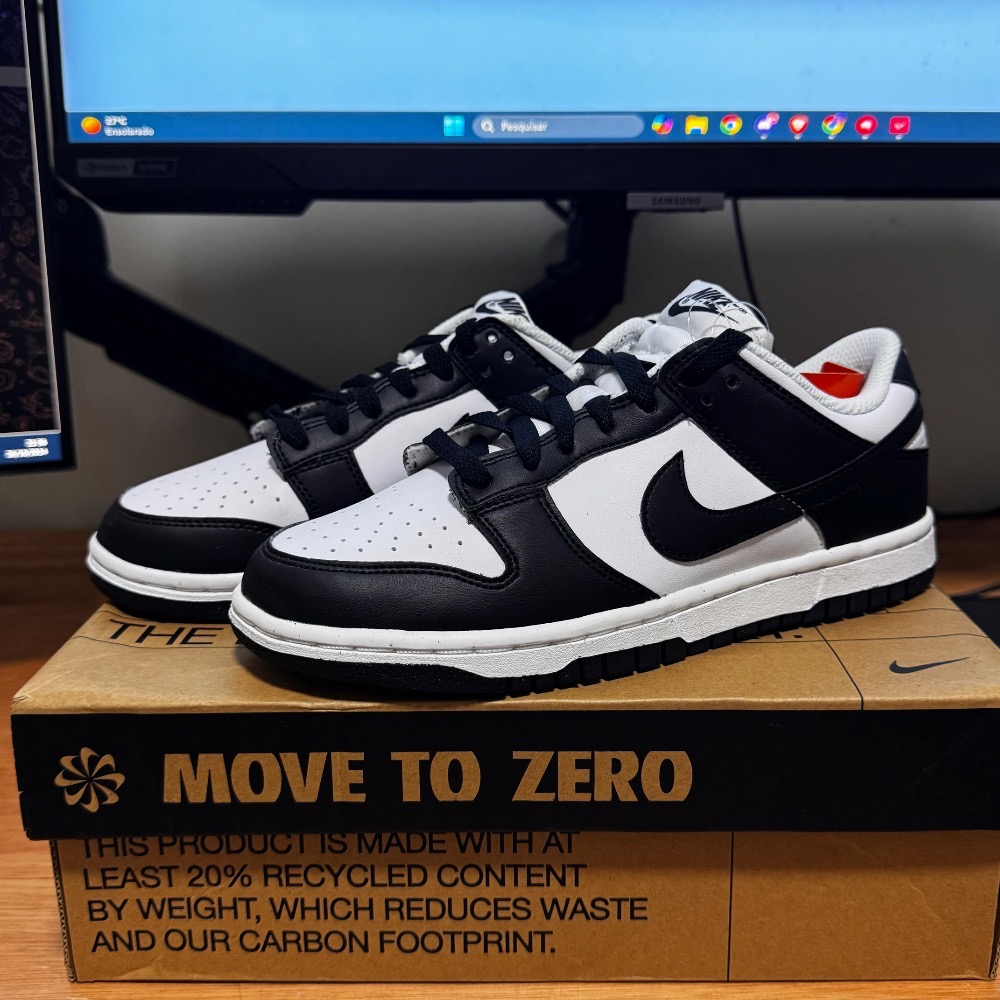 Nike Dunk Low Next Nature Black White — 40, Novo