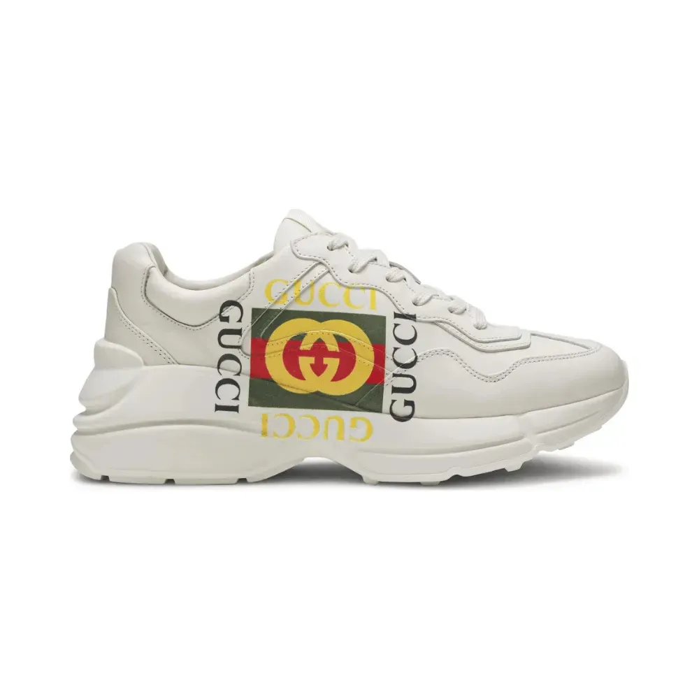 Gucci Rhyton Leather Vintage Logo foto 1