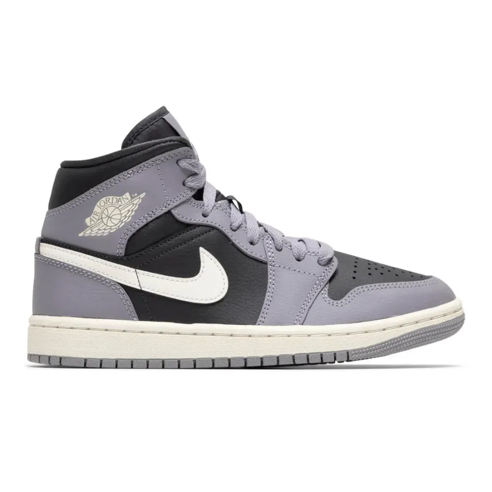 Air Jordan 1 Mid Cement Grey Sail Anthracite foto 1
