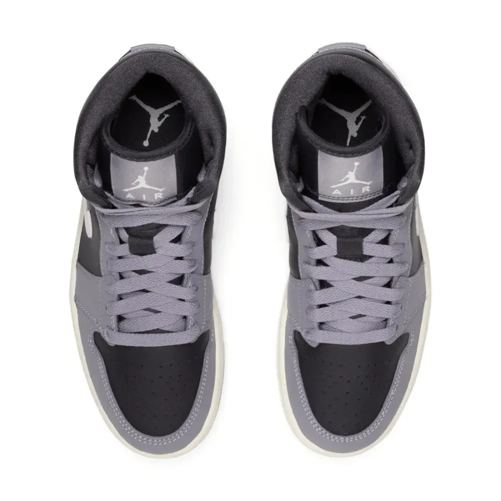Air Jordan 1 Mid Cement Grey Sail Anthracite foto 2