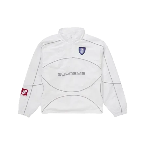 Jaqueta Supreme Reflective Piping Pullover White - Droper