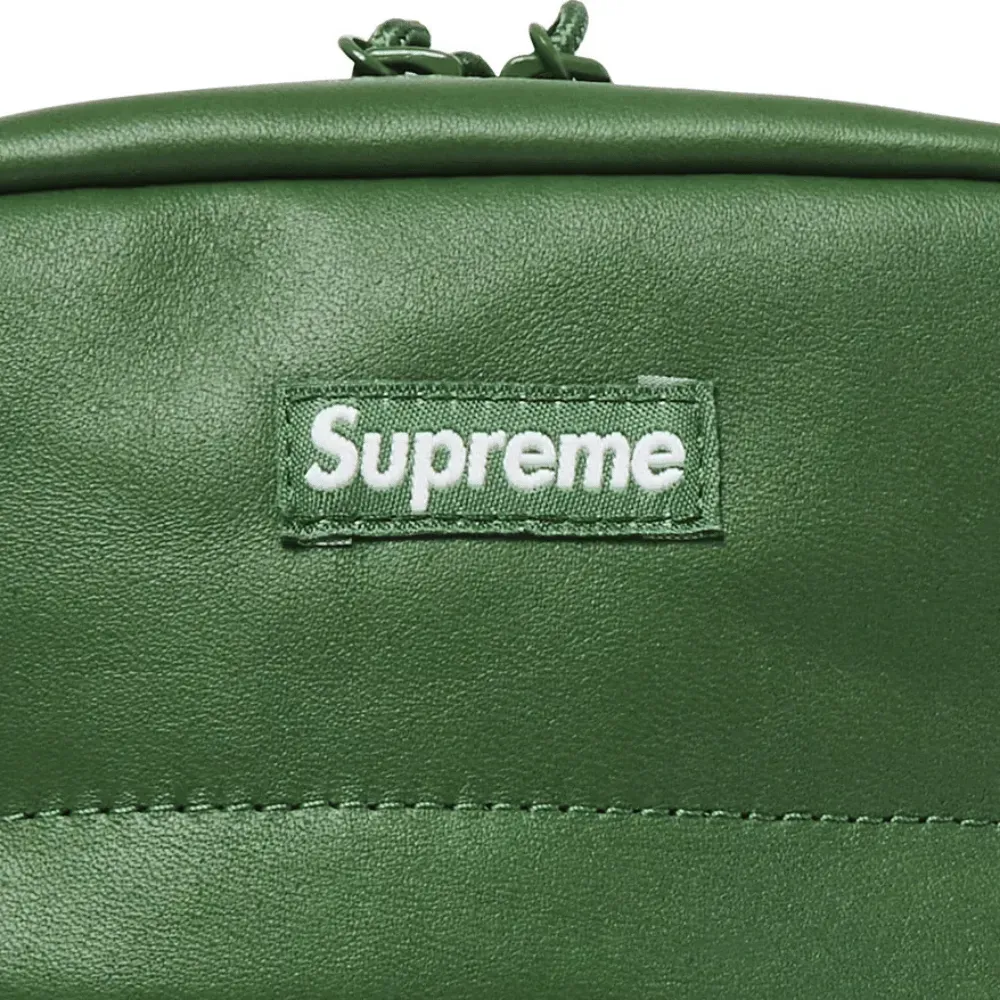 Shoulder Bag Supreme Leather Green - Droper