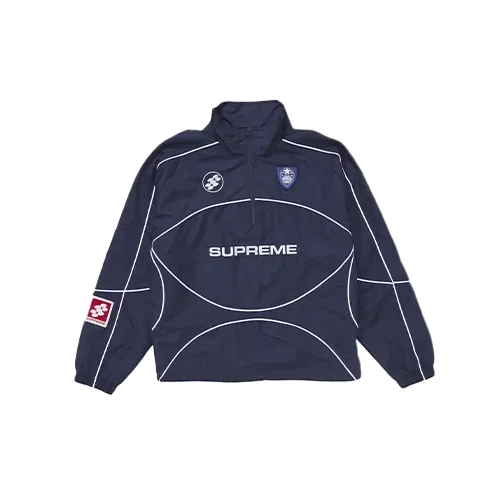 Jaqueta Supreme Reflective Piping Pullover Navy - Droper