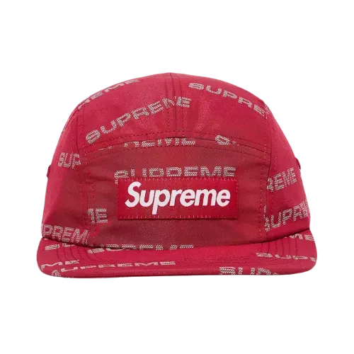 Boné Supreme Reflective Jacquard Camp Red