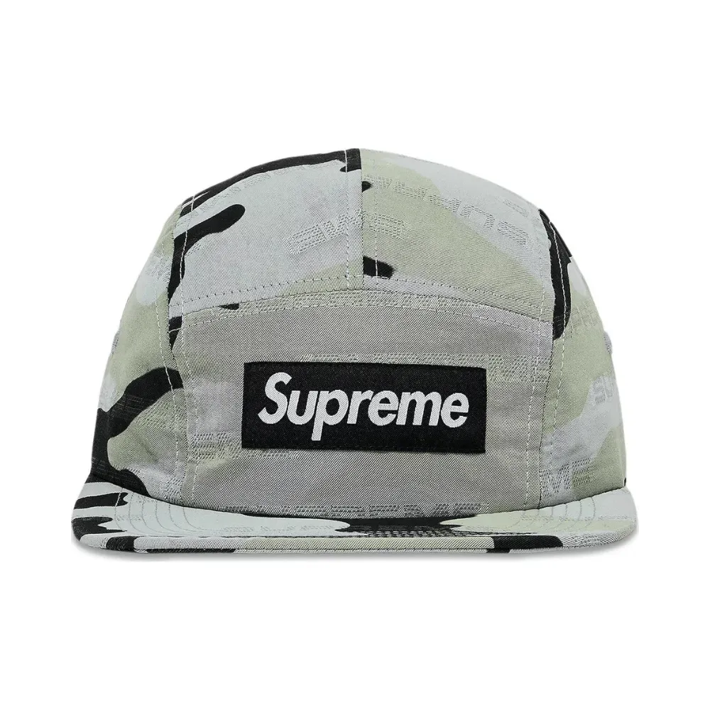 Jacquard Supreme Reflective Camo Camp Cap Reflective Supreme Jacquard Supreme Reflective Camo Camp Cap Reflective Supreme