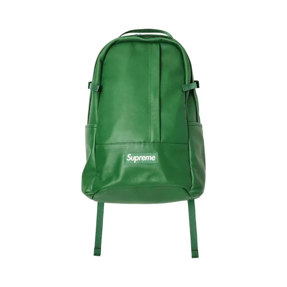 Mochila Supreme Leather Green - Droper