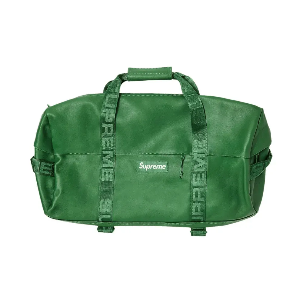 Duffle Bag Supreme Leather Green - Droper