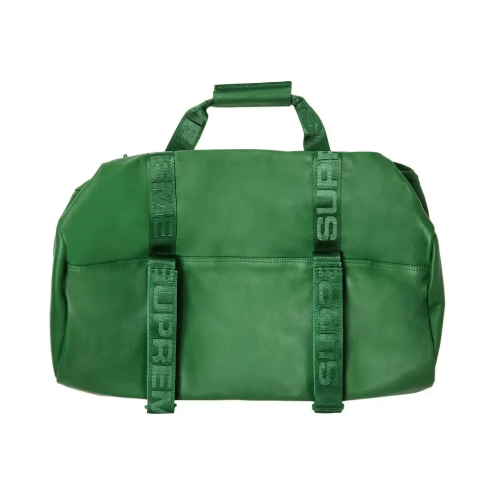 Duffle Bag Supreme Leather Green - Droper