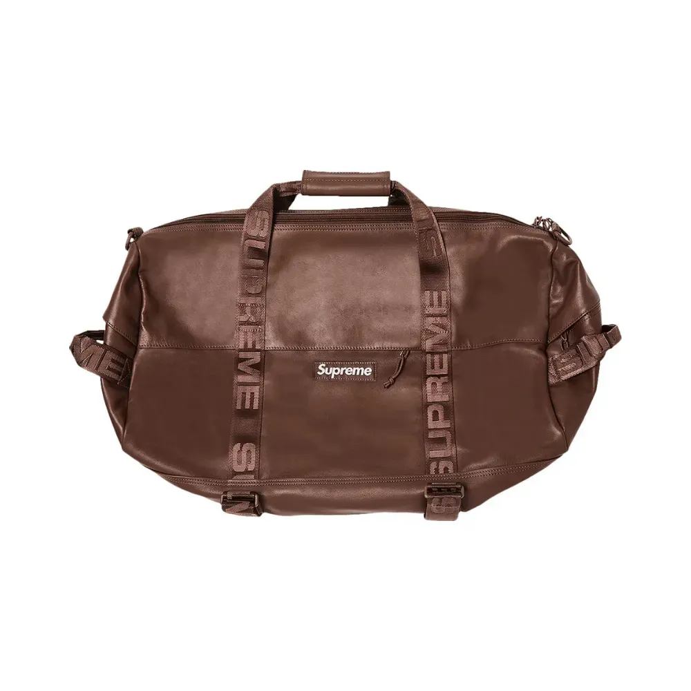 Duffle Bag Supreme Leather Brown - Droper