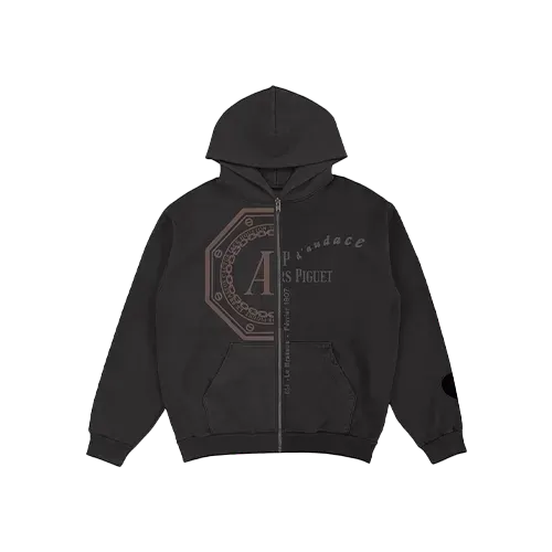 Audemars Piguet x Travis Scott Moletom Split Logo Zip Up Black