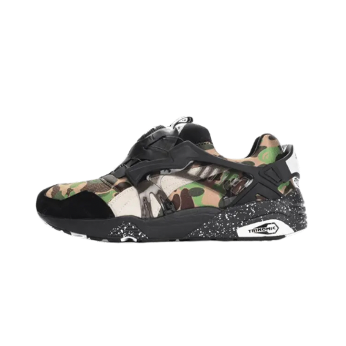 BAPE x Puma Disc Blaze Camo Green