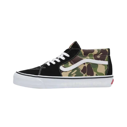 BAPE x Vans SK8 Mid LX Abc Camo Green