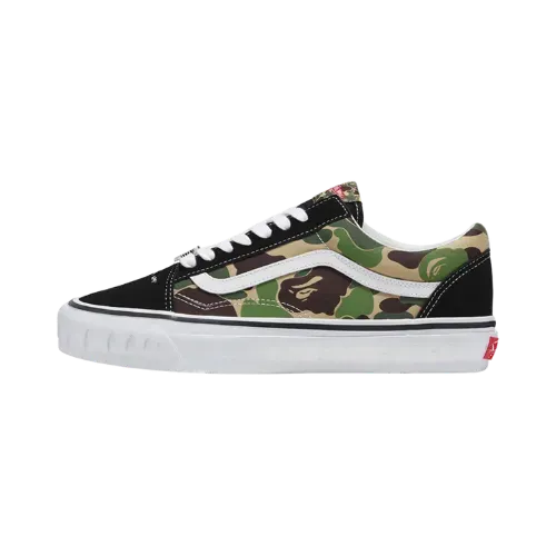 BAPE x Vans Old Skool LX Abc Camo Pink Blue Green