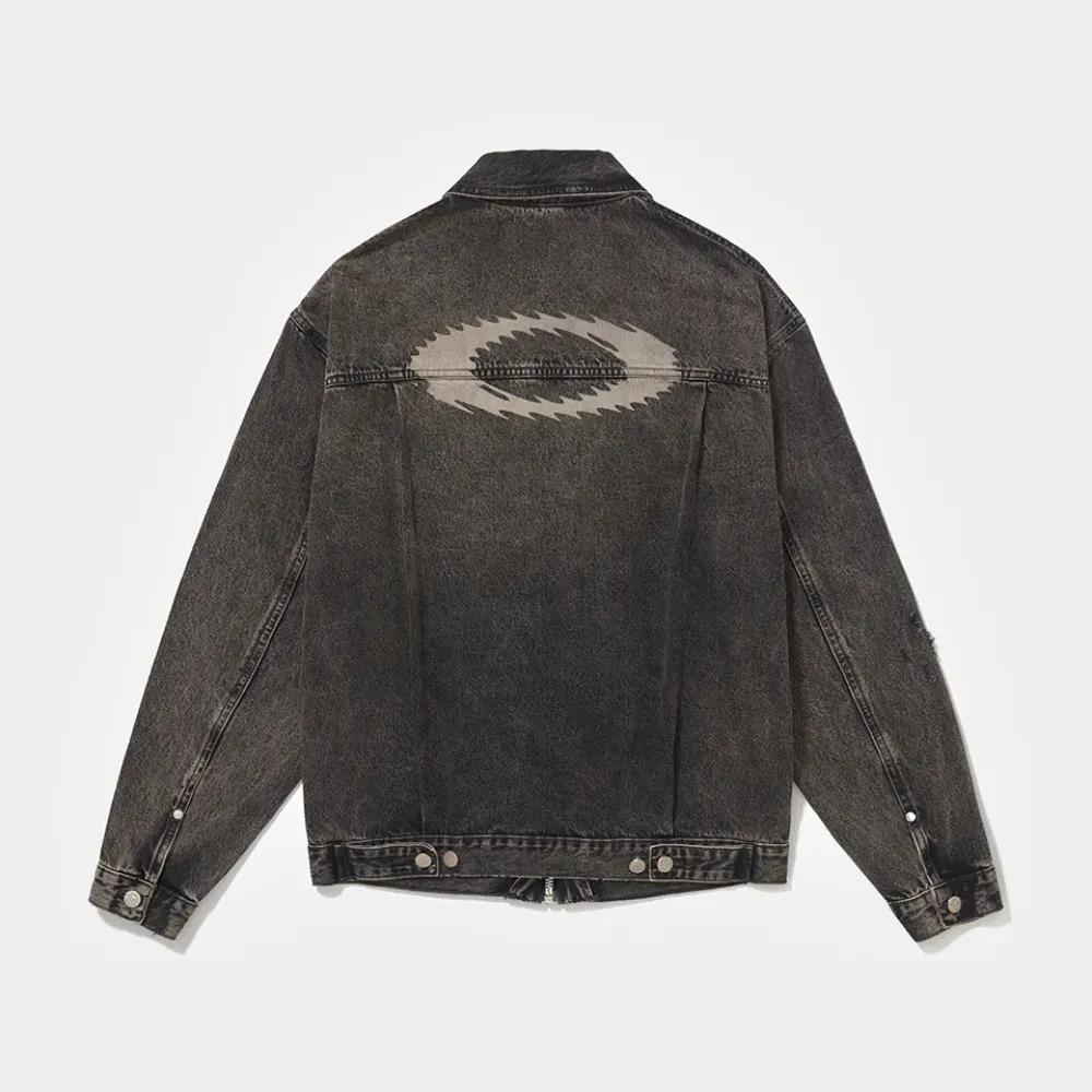 Imagem Oakley x Piet Jaqueta Distressed Denim Khaki