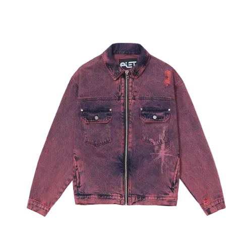 Oakley x Piet Jaqueta Distressed Denim Violet