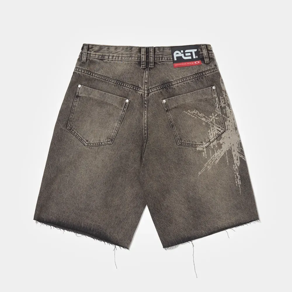 Oakley x Piet Bermuda Distressed Denim Khaki foto 1