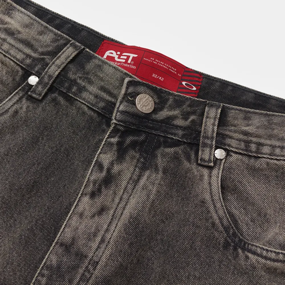 Oakley x Piet Bermuda Distressed Denim Khaki foto 2