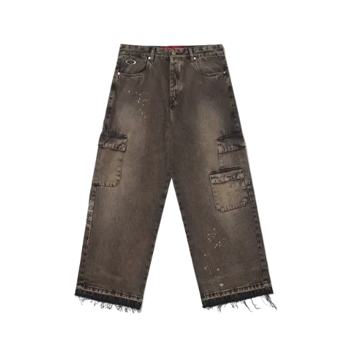 Oakley x Piet Calça Distressed Denim Khaki