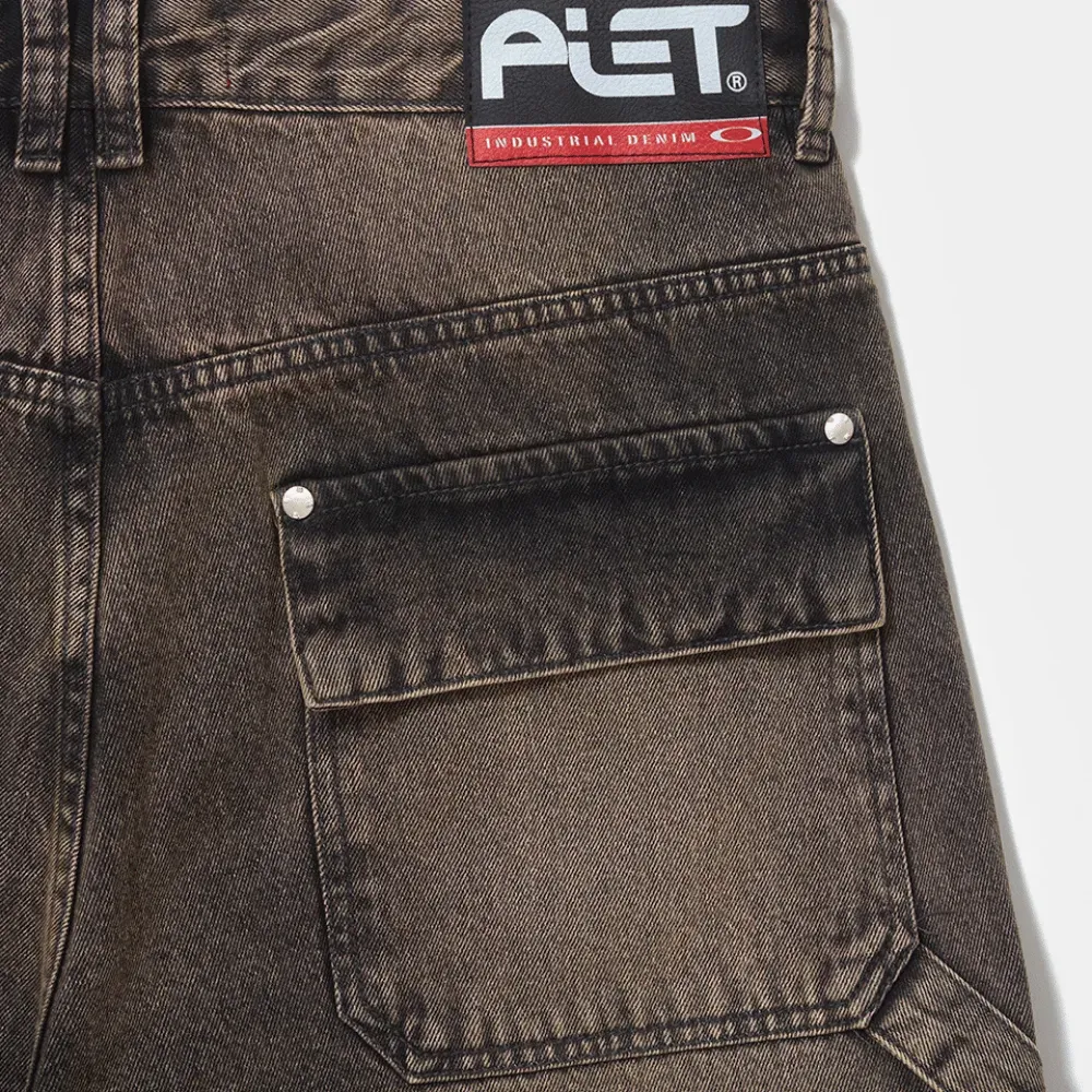 Oakley x Piet Calça Distressed Denim Khaki foto 5