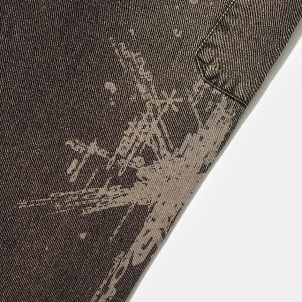 Oakley x Piet Calça Distressed Denim Khaki foto 4