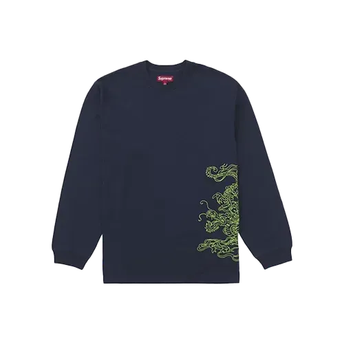 Moletom Supreme Dragon Embroidered Navy