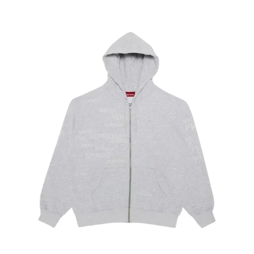 Moletom Supreme Special Zip Up Hooded Ash Grey