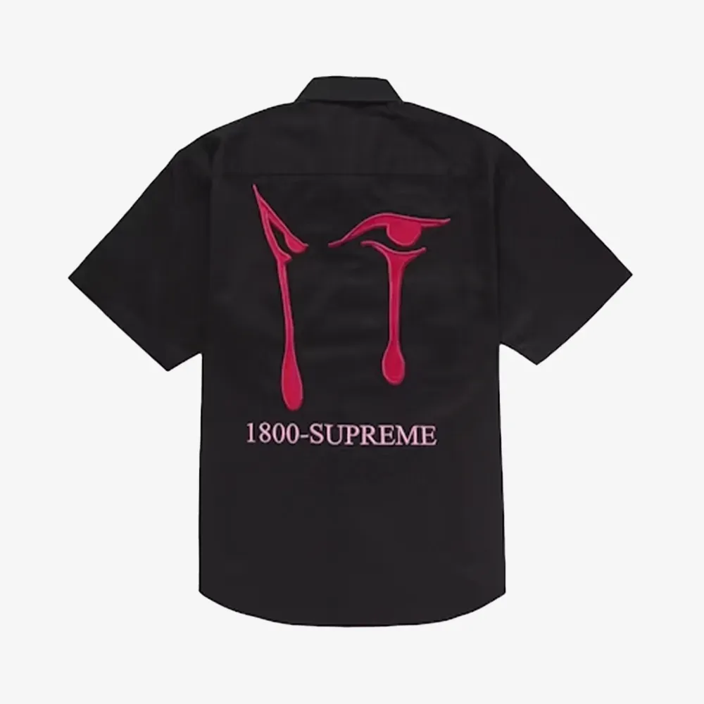 Camisa Supreme AOI Eyes S/S Work Black - Droper Camisa Supreme AOI Eyes S/S Work Black - Droper