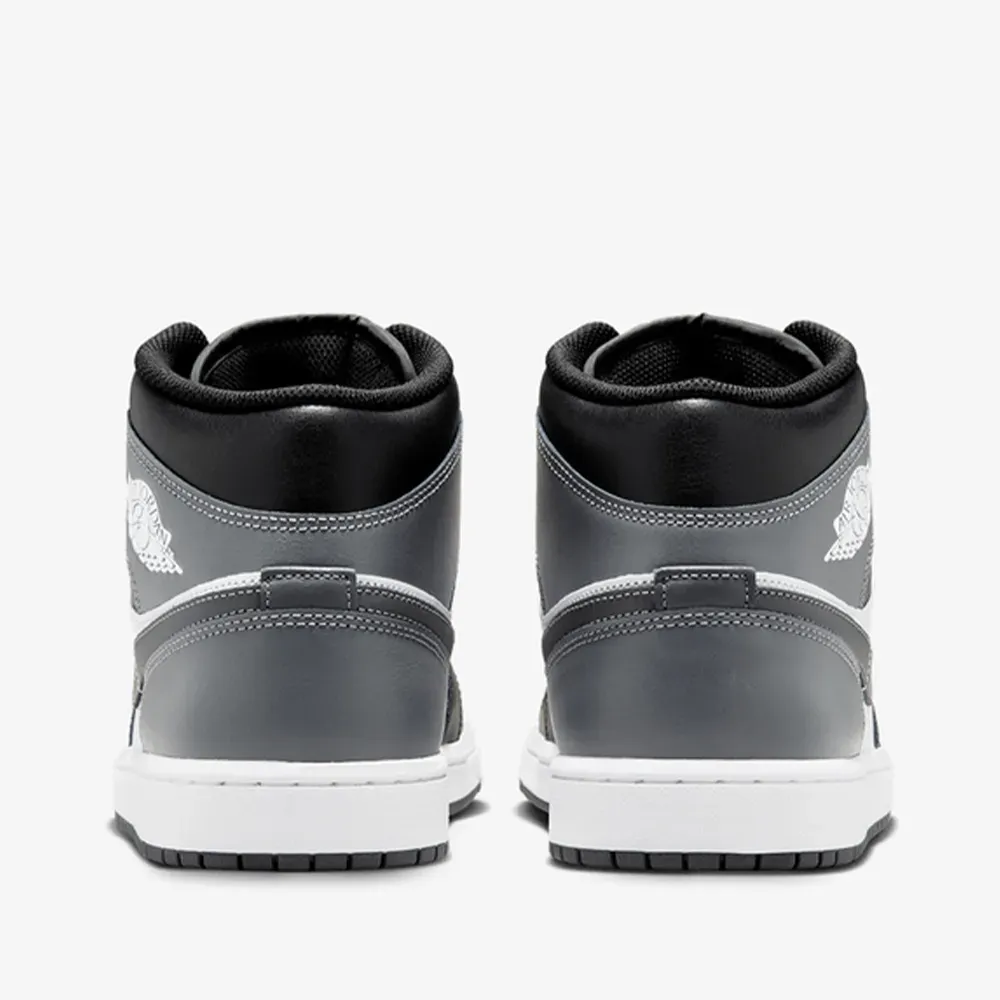 AirJordan1MID(GS)BLACK/IRON GREY •WHITE Air Jordan 1 Mid Black White Iron Grey - Droper
