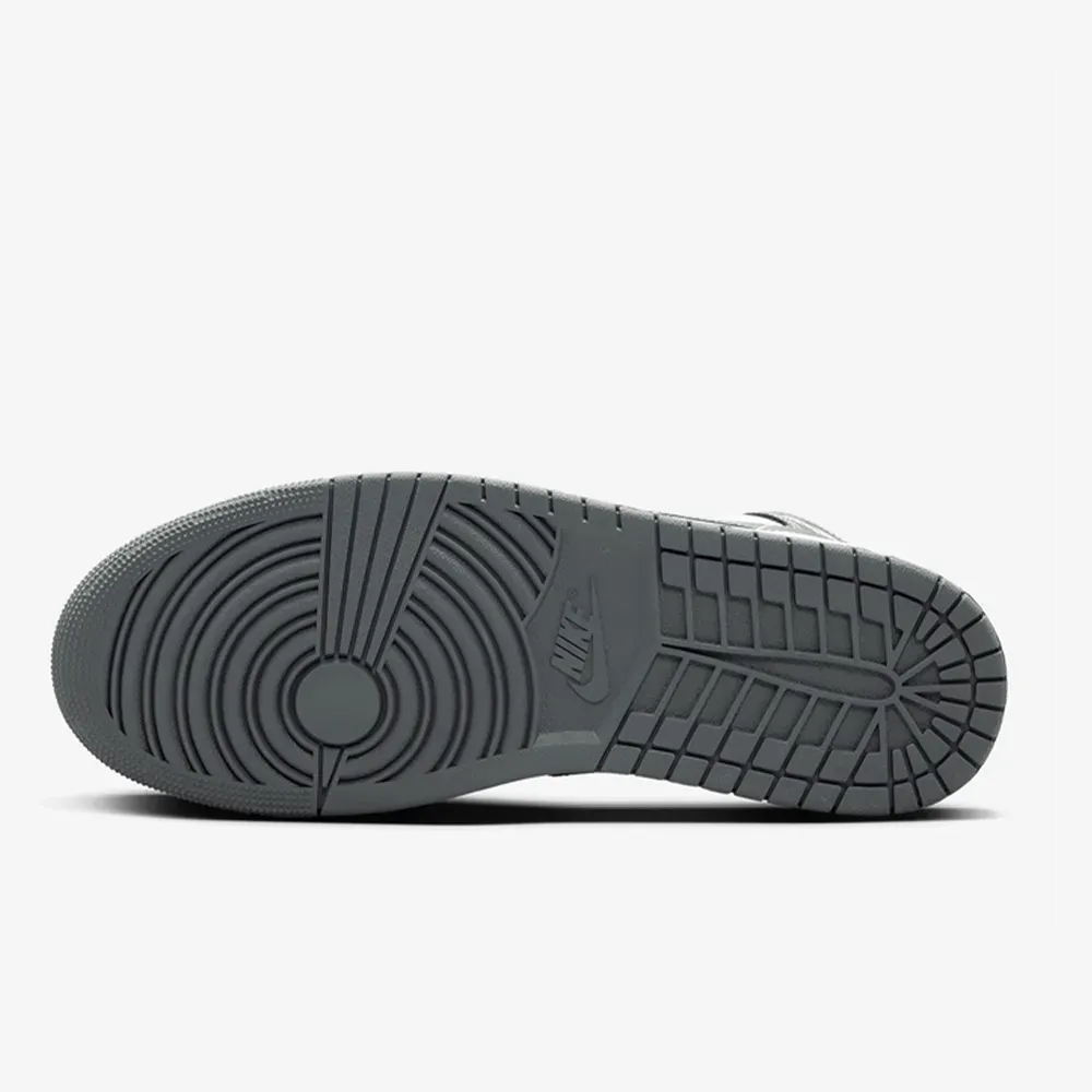 Air Jordan 1 Mid Black White Iron Grey - Droper