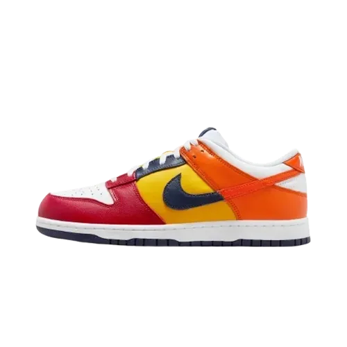 Nike Dunk Low Midnight Navy and Varsity Red
