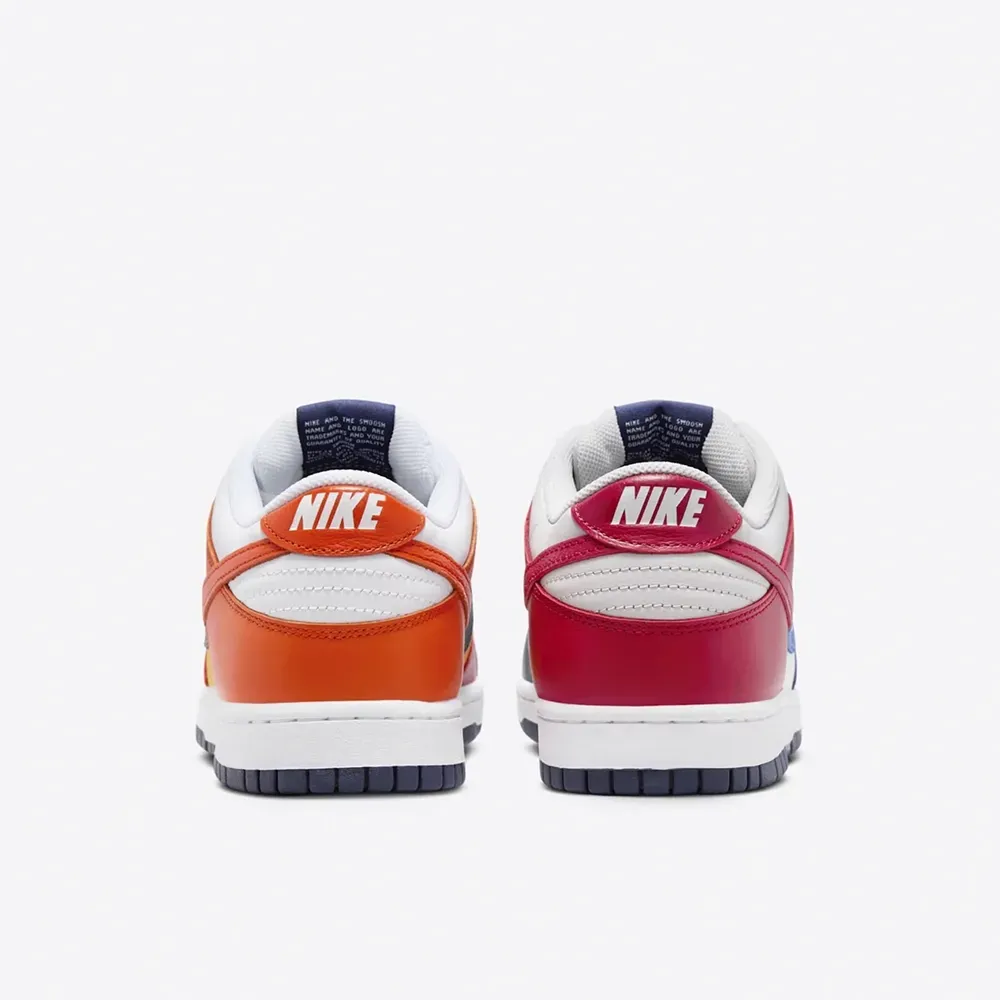 Nike Dunk Low Midnight Navy and Varsity Red - Droper