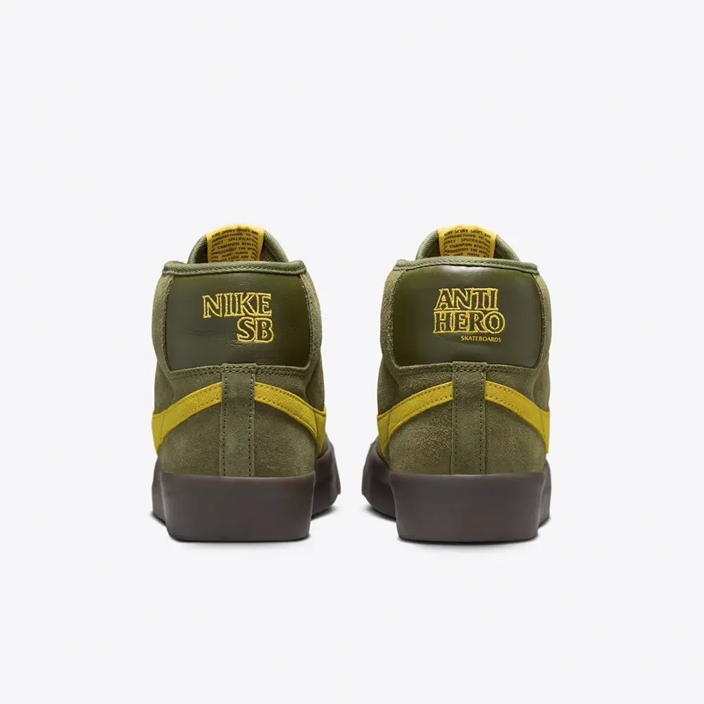 Antihero Skateboards x SB Zoom Blazer Mid Rough Green foto 4
