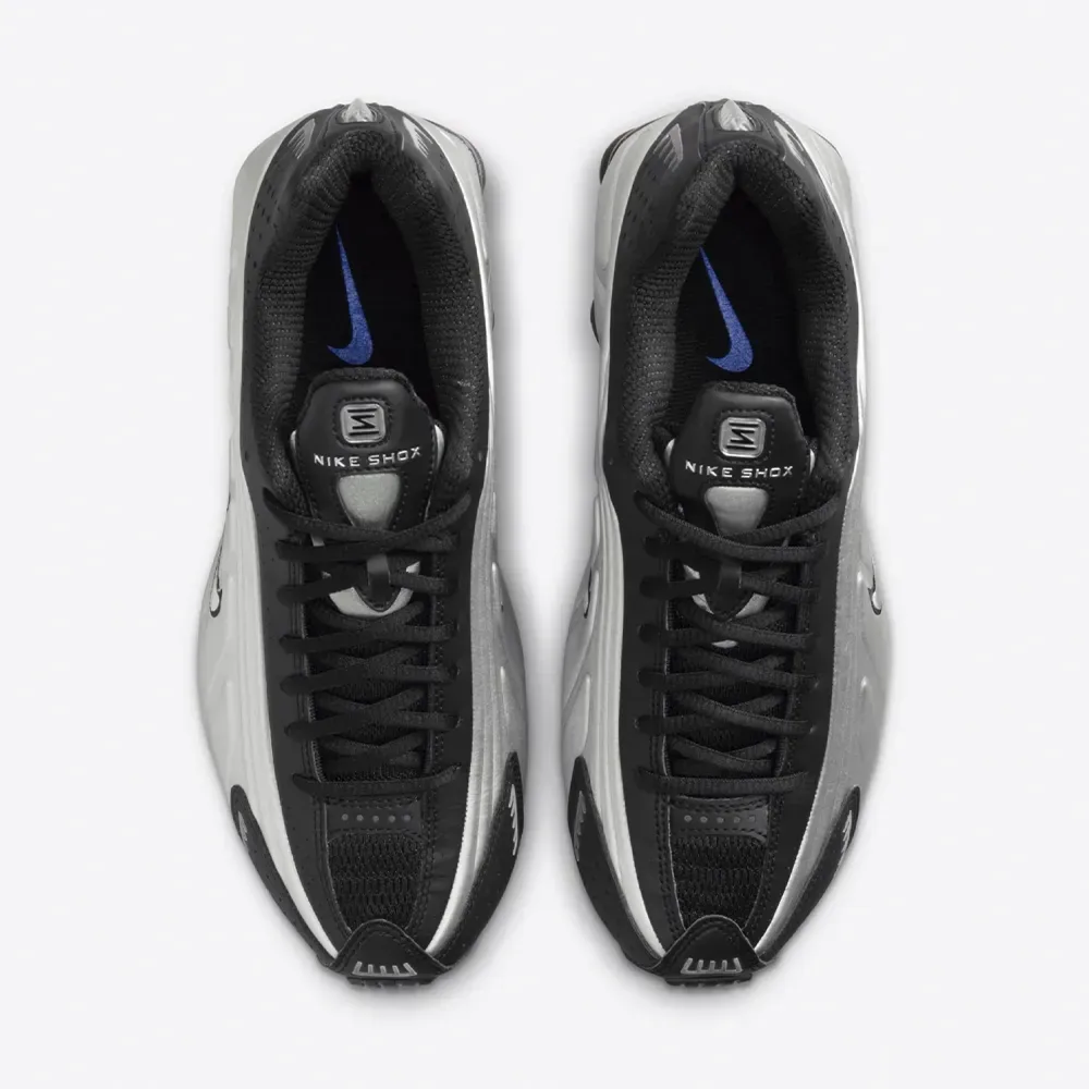 Nike Shox R4 Metallic Silver Black Racer Blue - Droper