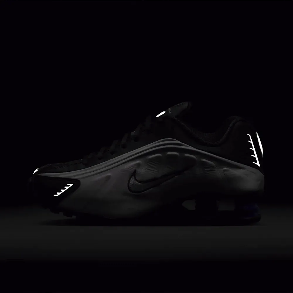 Nike Shox R4 Metallic Silver Black Racer Blue - Droper