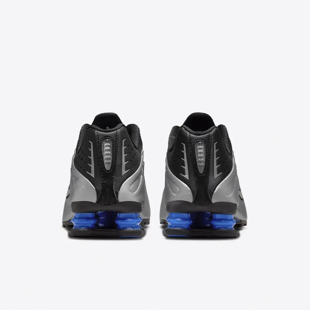 Nike Shox R4 Metallic Silver Black Racer Blue - Droper