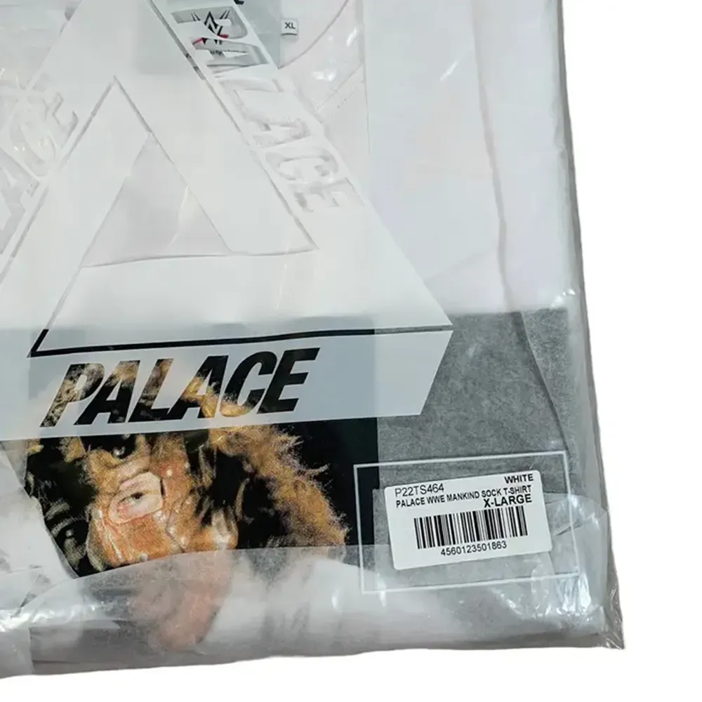 WWE x Palace Mankind Sock T-Shirt White foto 4