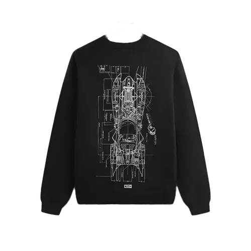 Batman x Kith Batmobile Crewneck Sweater Black