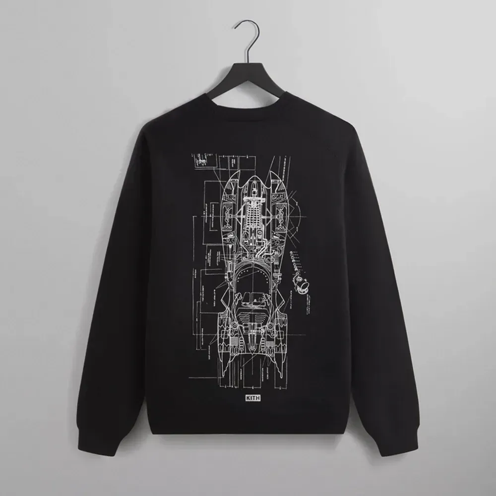 Batman x Kith Batmobile Crewneck Sweater Black foto 1