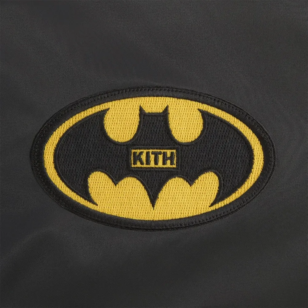 Batman x Kith Jaqueta Satin Bomber Black foto 2
