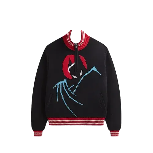 Batman x Kith Sweater Wyona Quarter Zip Black