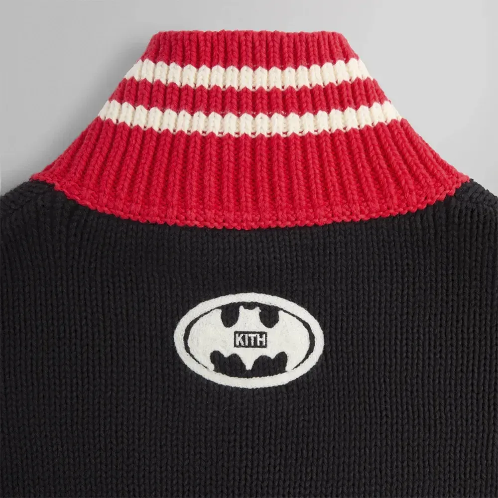 Batman x Kith Sweater Wyona Quarter Zip Black foto 4