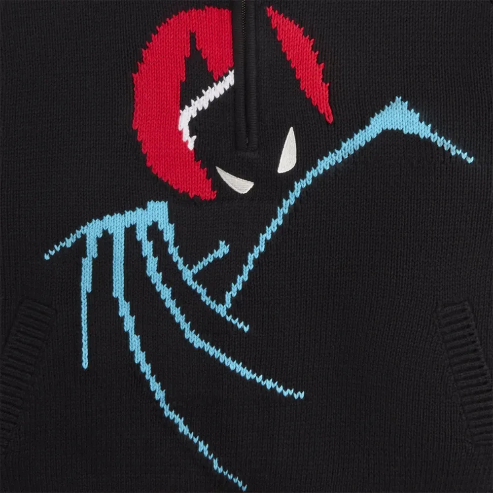 Batman x Kith Sweater Wyona Quarter Zip Black foto 2
