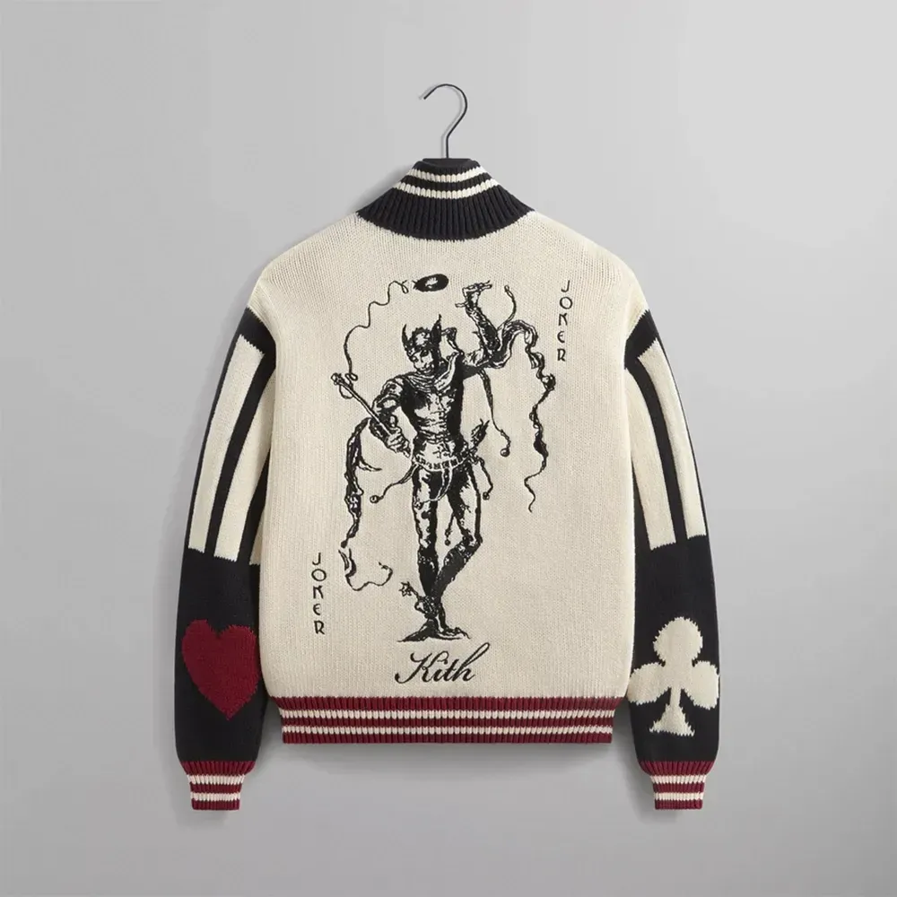 笑*ン様 新品 Kith Winter Serif Quarter Sweate Batman x Kith Sweater Joker Wyona Full Zip Sandrift - Droper