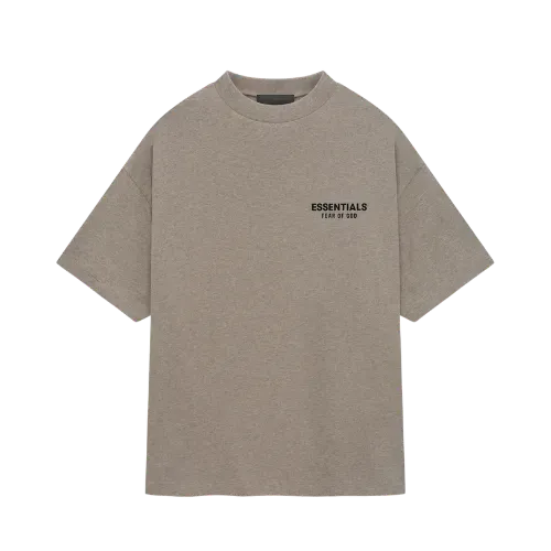 Camiseta Fear of God Essentials Jersey Crewneck Heather Gray