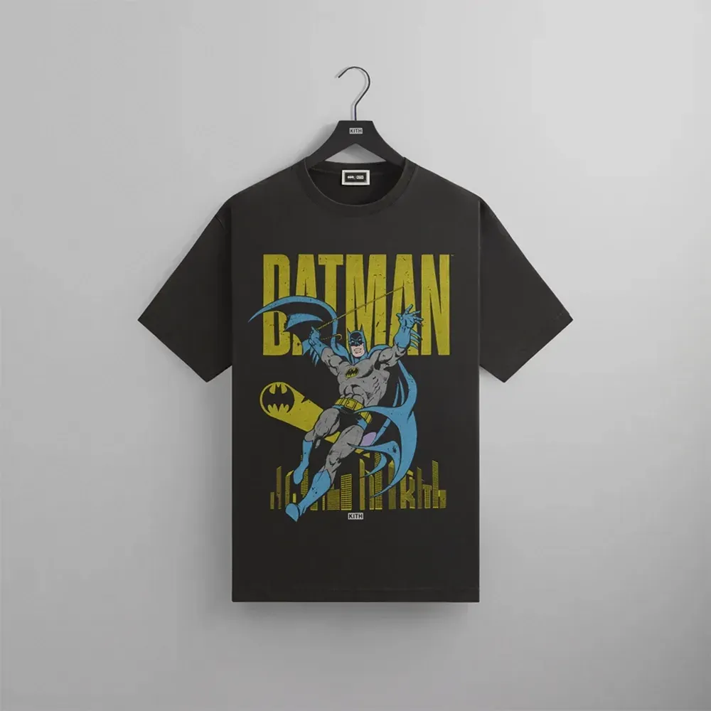 Batman x Kith Camiseta Dark Knight Teaser Vintage Black - Droper