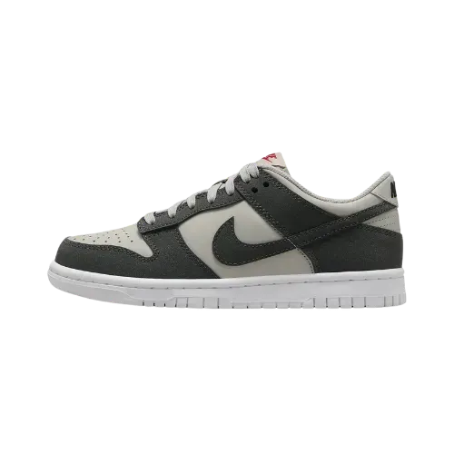 Nike Dunk Low GS Light Iron Ore White Gym Red Anthracite