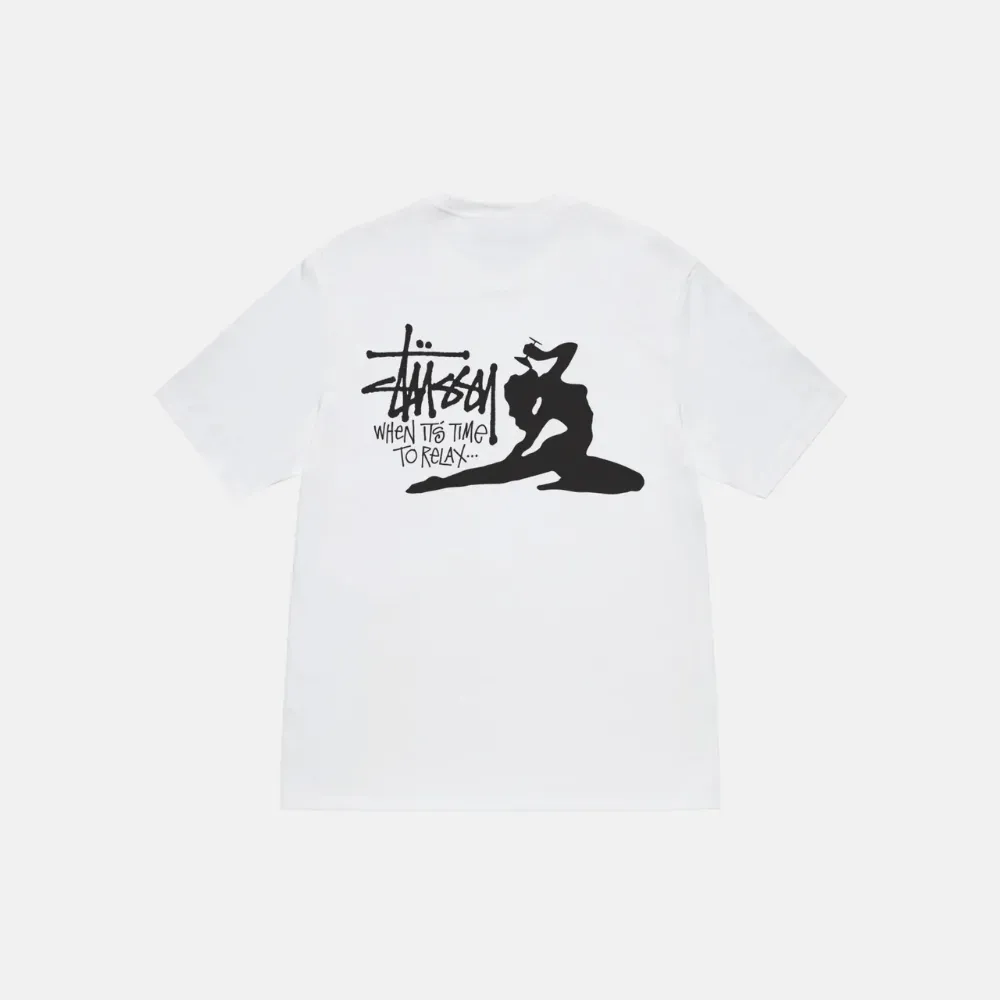 Camiseta Stussy Relax White foto 1