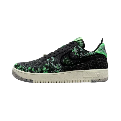 Nike Air Force 1 Low Crater Flyknit Black Volt