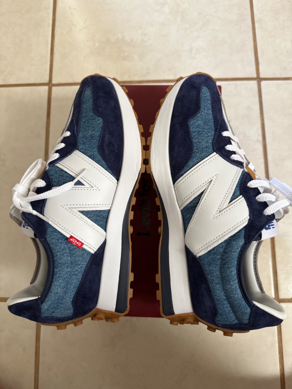 Levi's x New Balance 327 Navy